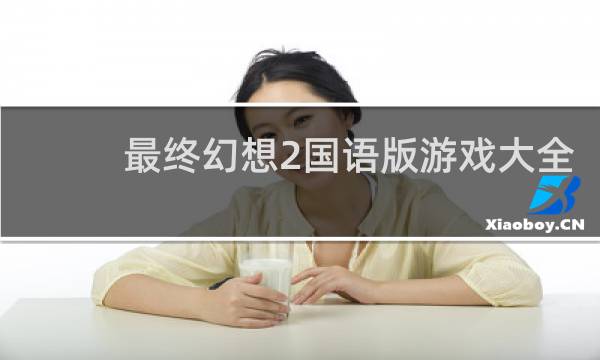 最终幻想2国语版游戏大全