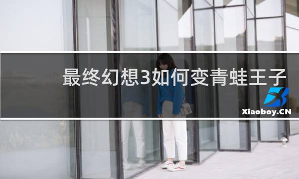 最终幻想3如何变青蛙王子