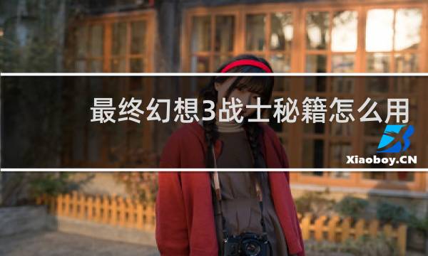 最终幻想3战士秘籍怎么用