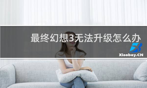 最终幻想3无法升级怎么办