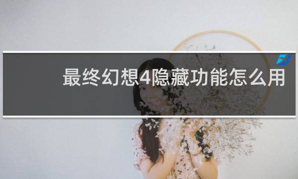最终幻想4隐藏功能怎么用