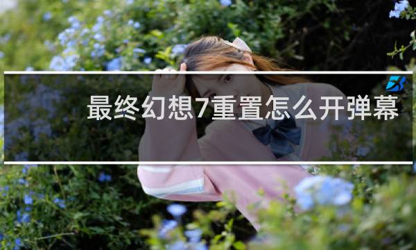 最终幻想7重置怎么开弹幕