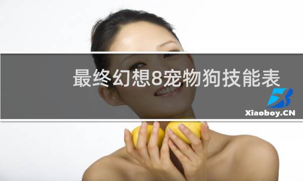 最终幻想8宠物狗技能表