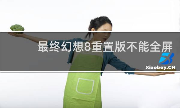 最终幻想8重置版不能全屏
