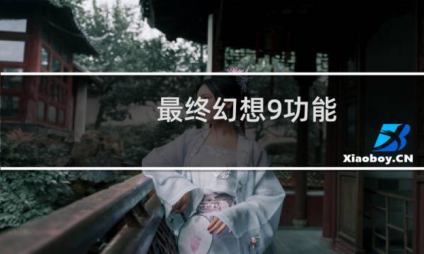 最终幻想9功能