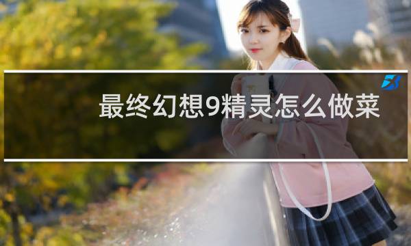 最终幻想9精灵怎么做菜