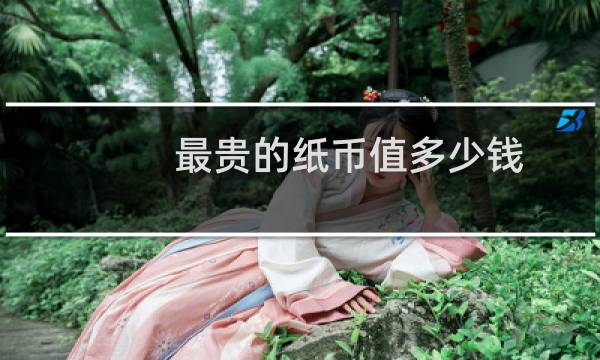 最贵的纸币值多少钱