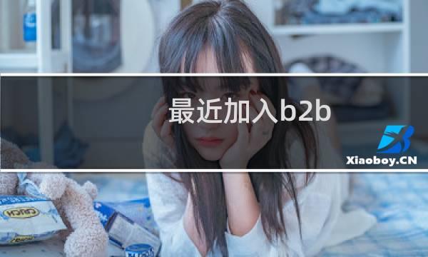 最近加入b2b