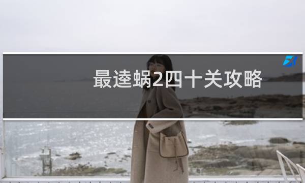 最逵蜗2四十关攻略