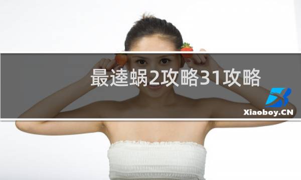 最逵蜗2攻略31攻略