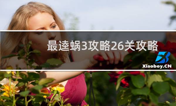 最逵蜗3攻略26关攻略