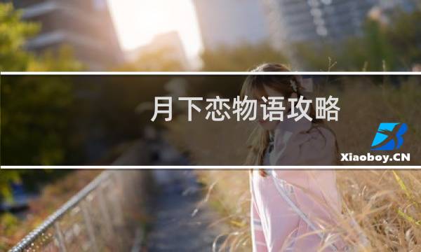 月下恋物语攻略