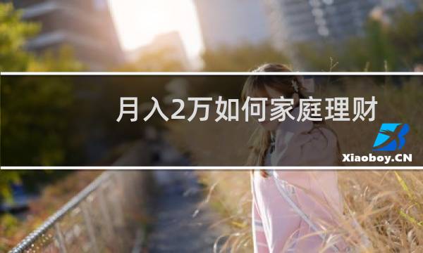 月入2万如何家庭理财