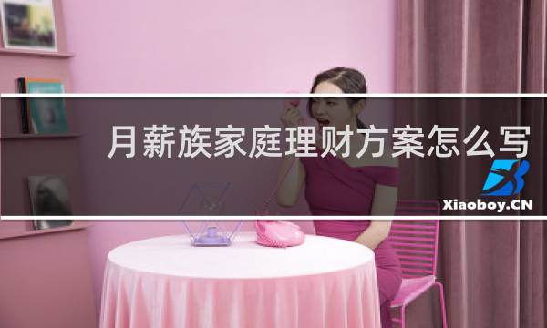 月薪族家庭理财方案怎么写