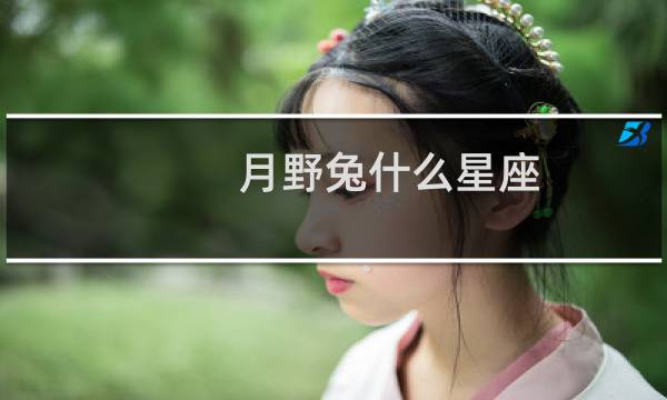 月野兔什么星座