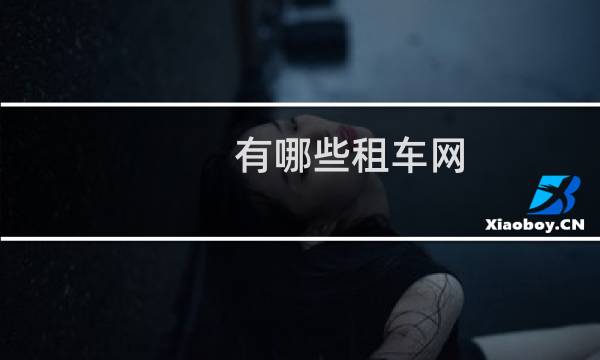 有哪些租车网