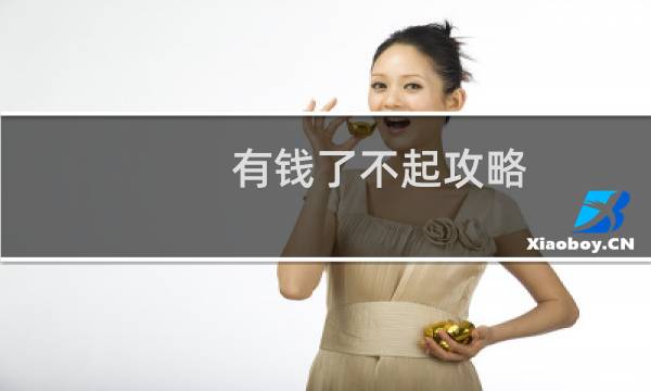 有钱了不起攻略