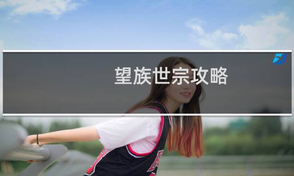 望族世宗攻略