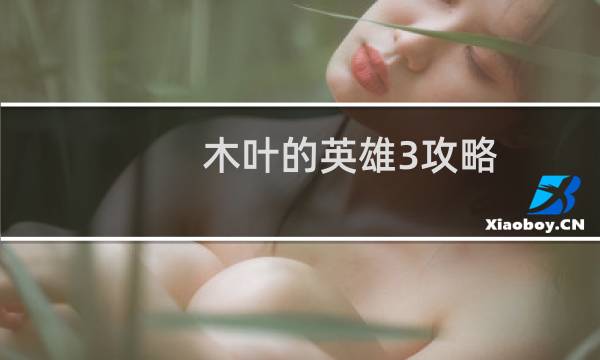 木叶的英雄3攻略