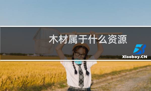 木材属于什么资源
