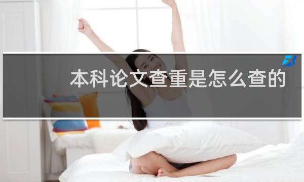 本科论文查重是怎么查的