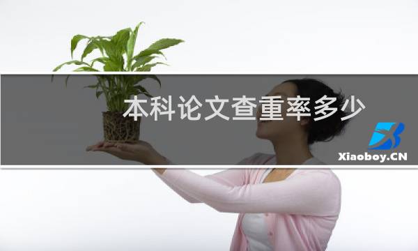 本科论文查重率多少