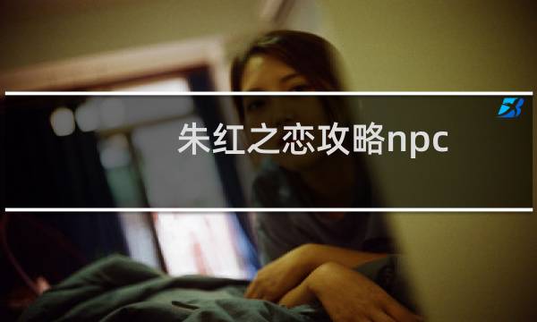 朱红之恋攻略npc