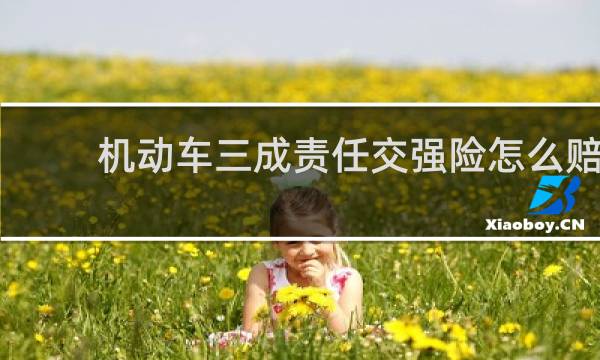 机动车三成责任交强险怎么赔