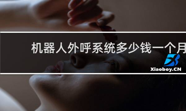 机器人外呼系统多少钱一个月