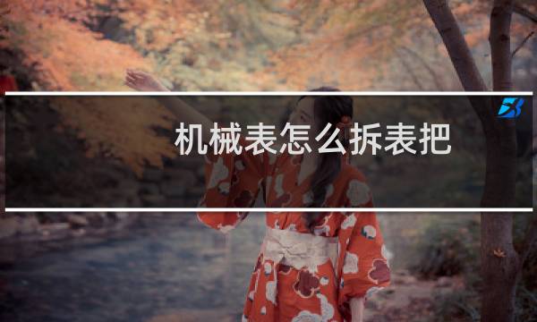 机械表怎么拆表把
