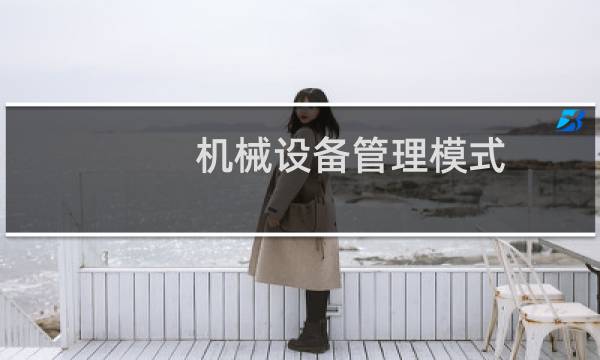 机械设备管理模式