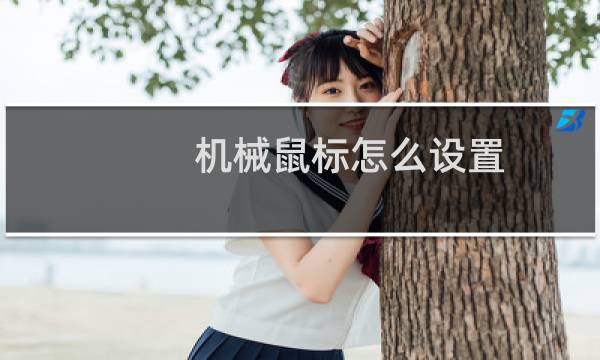 机械鼠标怎么设置