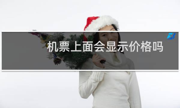 机票上面会显示价格吗