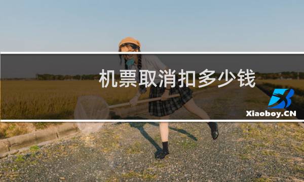 机票取消扣多少钱