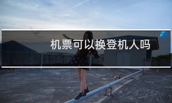 机票可以换登机人吗