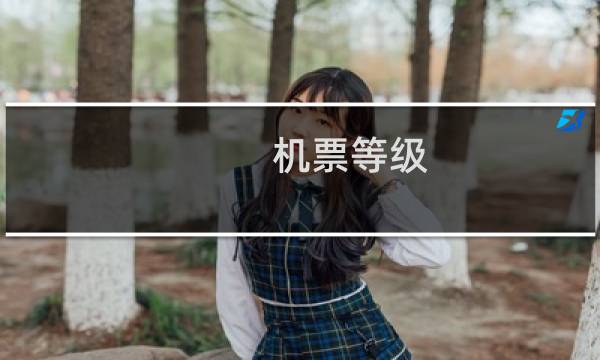 机票等级