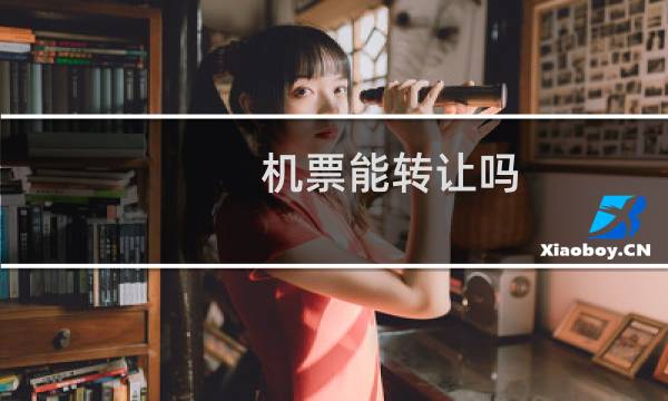 机票能转让吗