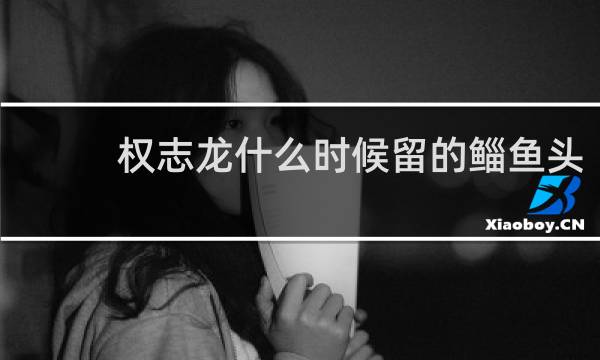 权志龙什么时候留的鲻鱼头