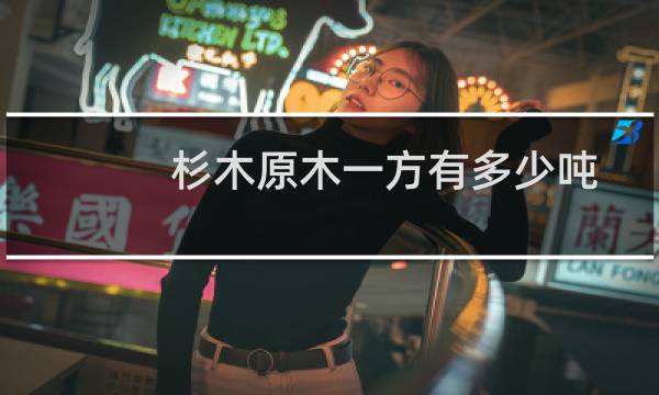杉木原木一方有多少吨