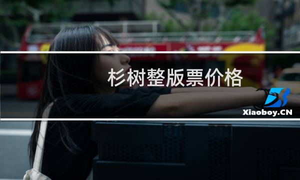 杉树整版票价格