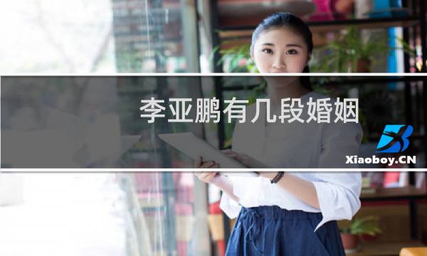 李亚鹏有几段婚姻