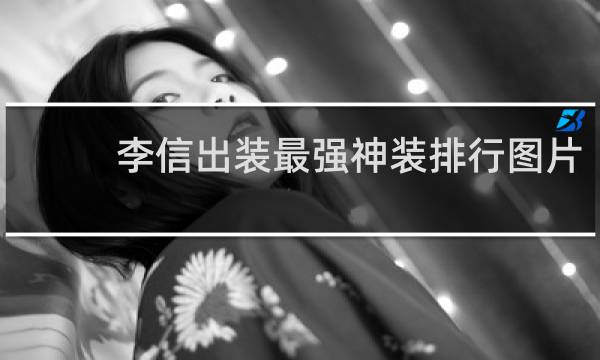 李信出装最强神装排行图片