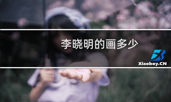 李晓明的画多少