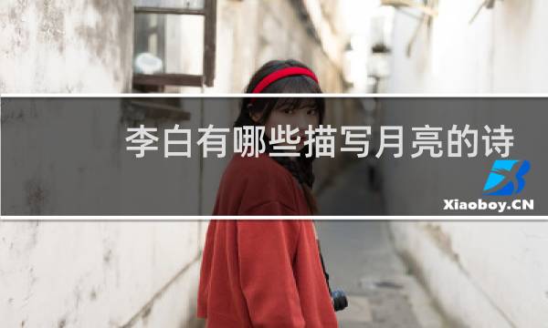 李白有哪些描写月亮的诗