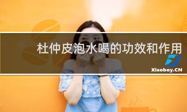 杜仲皮泡水喝的功效和作用