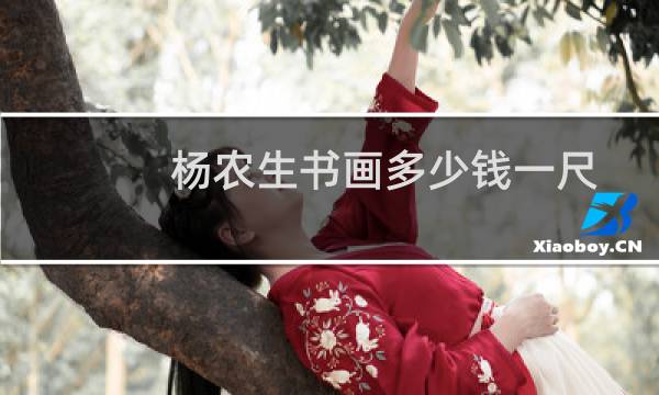 杨农生书画多少钱一尺