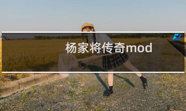 杨家将传奇mod 攻略