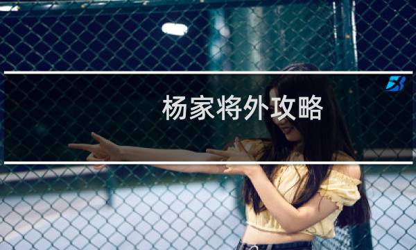 杨家将外攻略