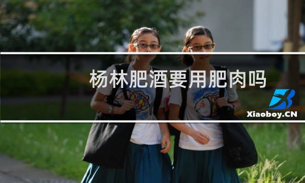 杨林肥酒要用肥肉吗