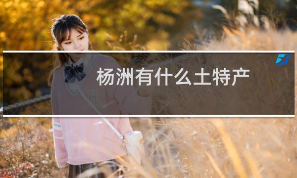 杨洲有什么土特产